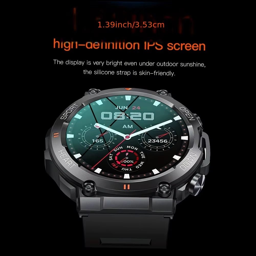 K56Pro Smart Watch for Men Heart Rate Blood Bluetooth Sport 400Mah Long Standby 1.39 Inch 360*360 HD Screen Outdoors Smartwatch - SPORT ET SANTÉ HUMAIN