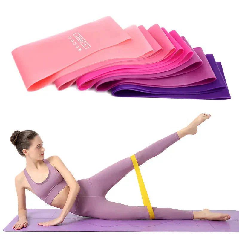 Elastic Resistance Bands Set for Yoga, Pilates, and Strength Training - 5 - Pack - HABITAT CHIC