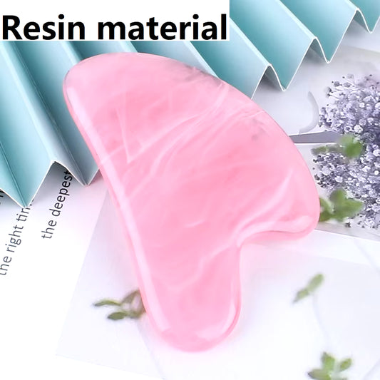 Gousha Resin Stone Gowoman Gua Sha Facial Stone Visage Roller for Face Gousha Stone Roller Gua Sha Tool Gouache Scraper