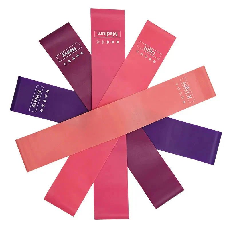 Elastic Resistance Bands Set for Yoga, Pilates, and Strength Training - 5 - Pack - HABITAT CHIC