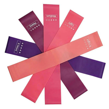 Elastic Resistance Bands Set for Yoga, Pilates, and Strength Training - 5 - Pack - HABITAT CHIC
