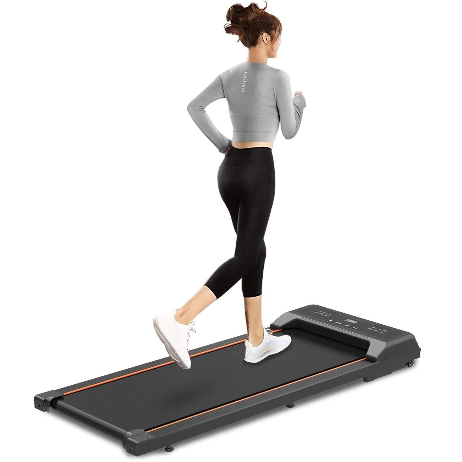 under Desk Treadmill - Walking Pad with LED Display and Remote Control, Portable Treadmill for Home and Office, 2.5HP, 265LBS Capacity - SPORT ET SANTÉ HUMAIN