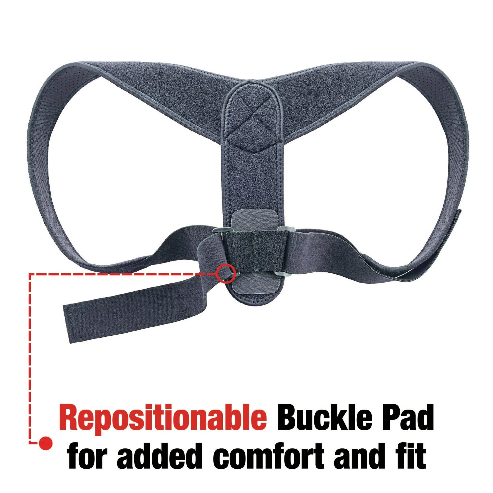 Posture Corrector, Unisex, Adjustable Brace, One Size Fits Most - SPORT ET SANTÉ HUMAIN
