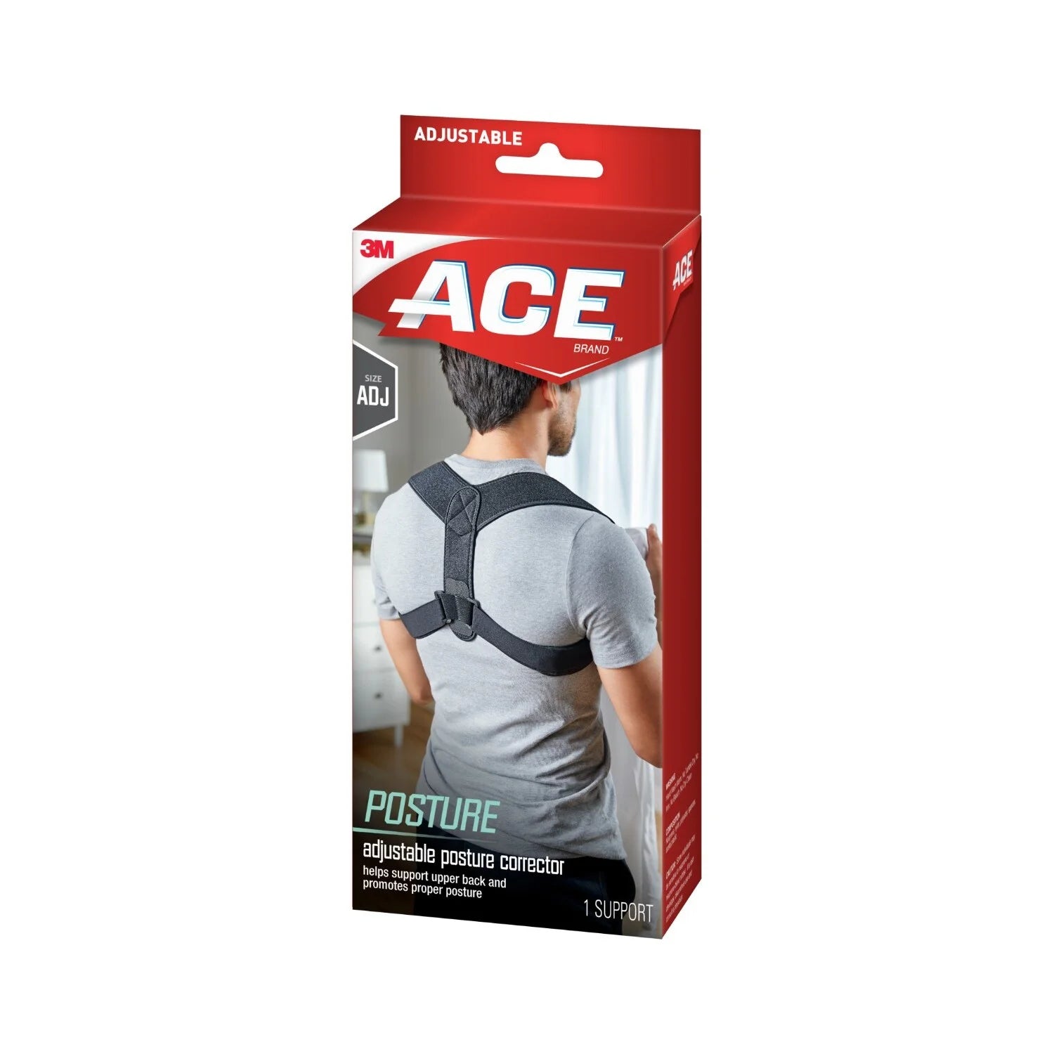 Posture Corrector, Unisex, Adjustable Brace, One Size Fits Most - SPORT ET SANTÉ HUMAIN