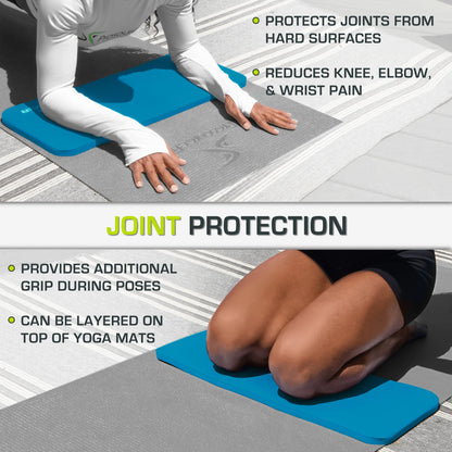 Yoga Knee Pad & Elbow Cushion 15Mm for Pain Free Joints - SPORT ET SANTÉ HUMAIN