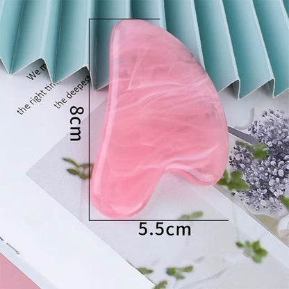 Gousha Resin Stone Gowoman Gua Sha Facial Stone Visage Roller for Face Gousha Stone Roller Gua Sha Tool Gouache Scraper
