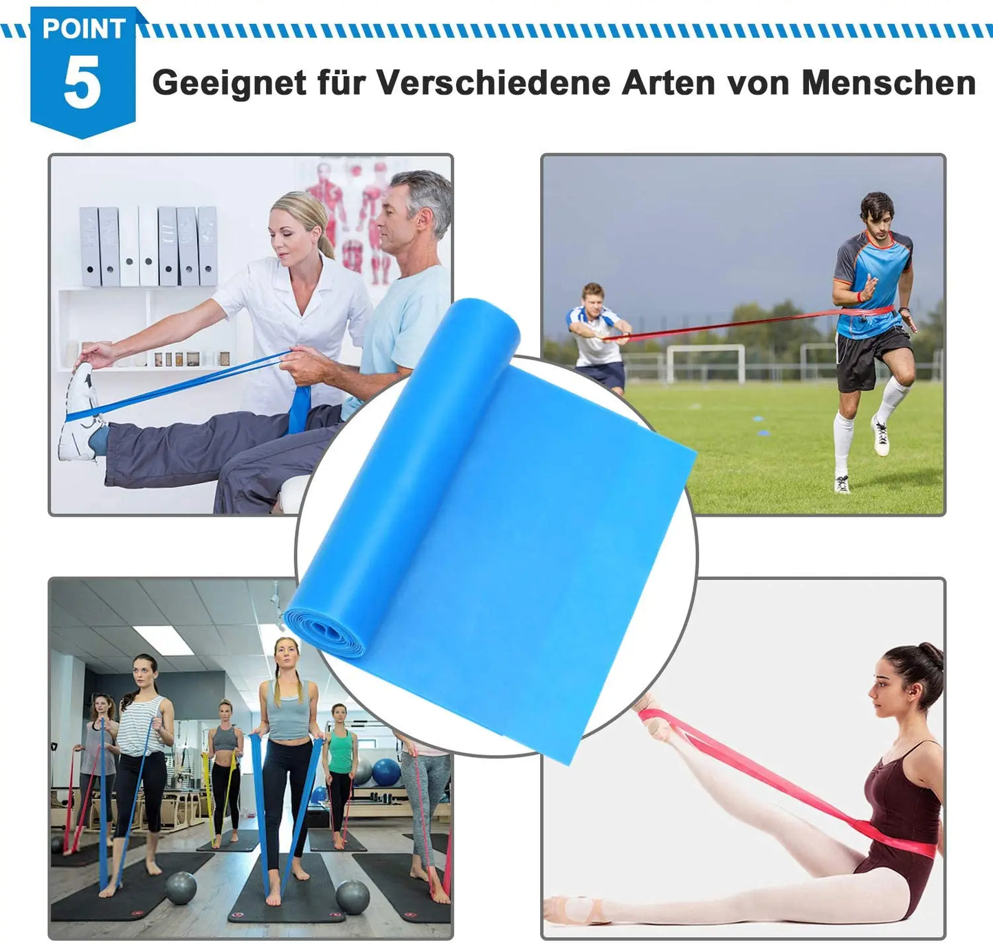 Elastic Fitness Bands 4Pcs Resistance Bands Elastic Fitness Tapes Yoga Pilates Crossfit Stretching Muscular Work Out Equipment - SPORT ET SANTÉ HUMAIN