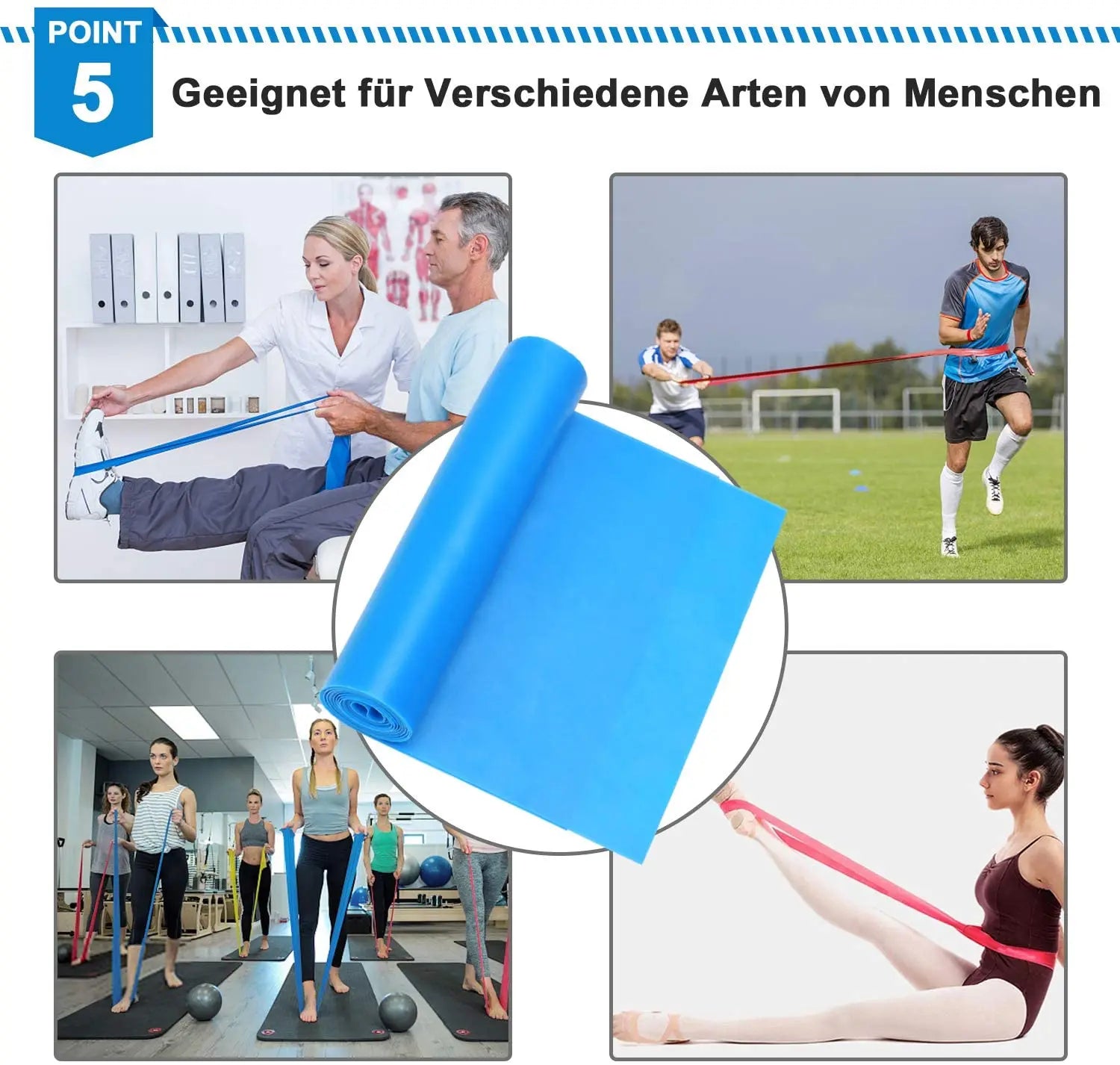 Elastic Fitness Bands 4Pcs Resistance Bands Elastic Fitness Tapes Yoga Pilates Crossfit Stretching Muscular Work Out Equipment - SPORT ET SANTÉ HUMAIN