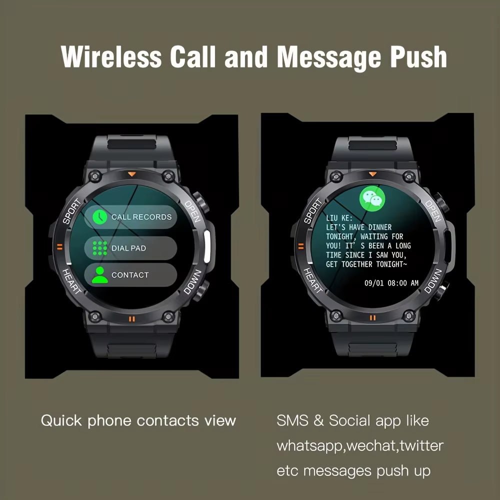 K56Pro Smart Watch for Men Heart Rate Blood Bluetooth Sport 400Mah Long Standby 1.39 Inch 360*360 HD Screen Outdoors Smartwatch - SPORT ET SANTÉ HUMAIN