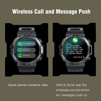 K56Pro Smart Watch for Men Heart Rate Blood Bluetooth Sport 400Mah Long Standby 1.39 Inch 360*360 HD Screen Outdoors Smartwatch - SPORT ET SANTÉ HUMAIN