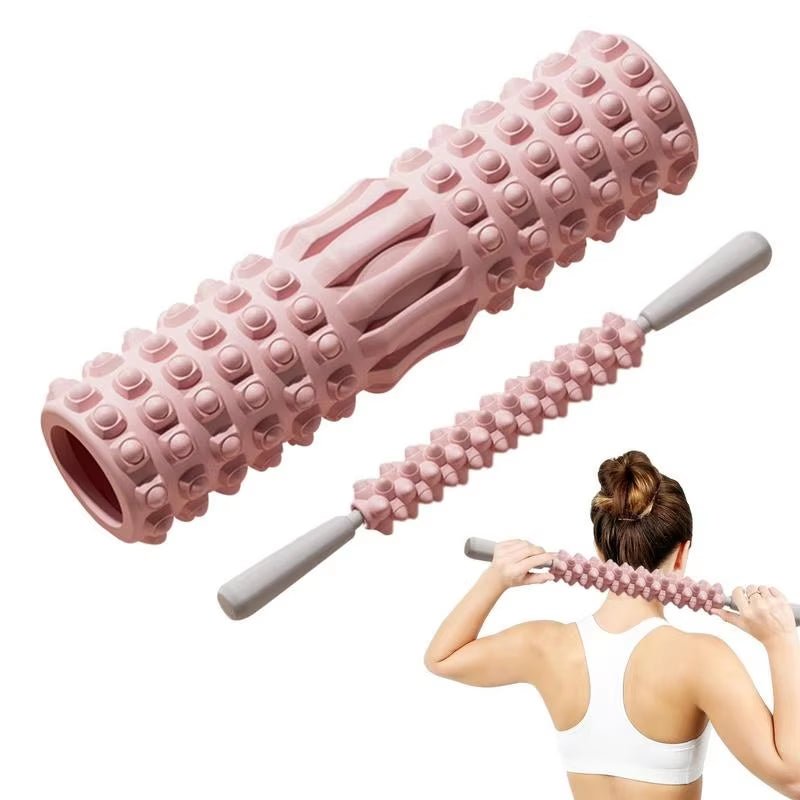 Gym Fitness Yoga Foam Roller Pilates Yoga Exercise Back Muscle Massage Roller Stretching Exercise Yoga Fitness Training Roller - SPORT ET SANTÉ HUMAIN