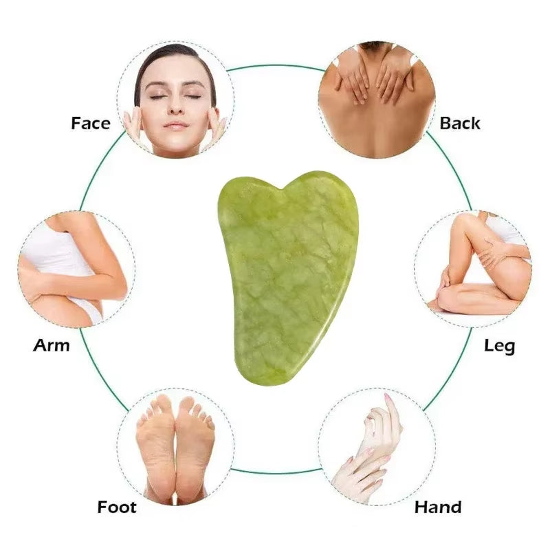 Natural Stone Massage Face Jade Roller Gua Sha Massage Tool Set for SPA Body Visage Rouleau De Massage Rouleau Visage