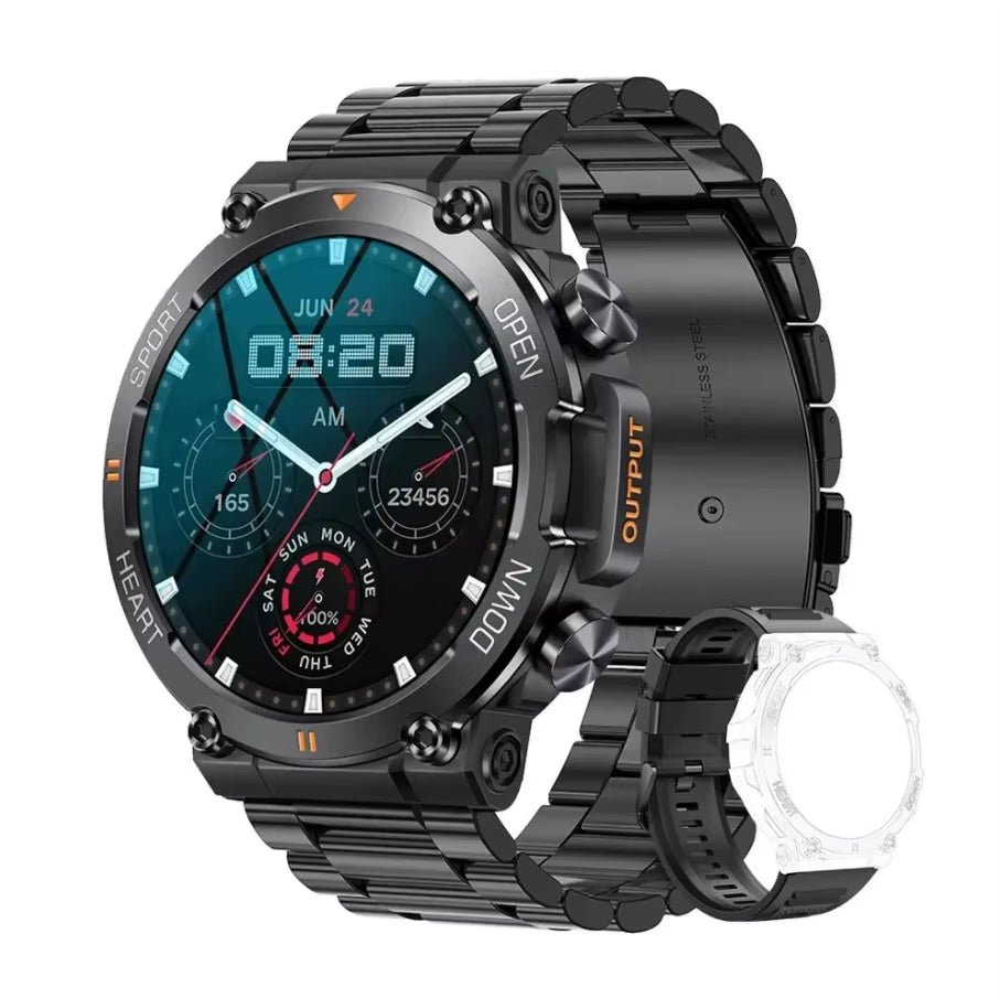 K56Pro Smart Watch for Men Heart Rate Blood Bluetooth Sport 400Mah Long Standby 1.39 Inch 360*360 HD Screen Outdoors Smartwatch - SPORT ET SANTÉ HUMAIN