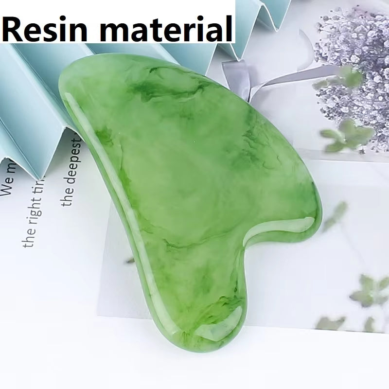 Gousha Resin Stone Gowoman Gua Sha Facial Stone Visage Roller for Face Gousha Stone Roller Gua Sha Tool Gouache Scraper