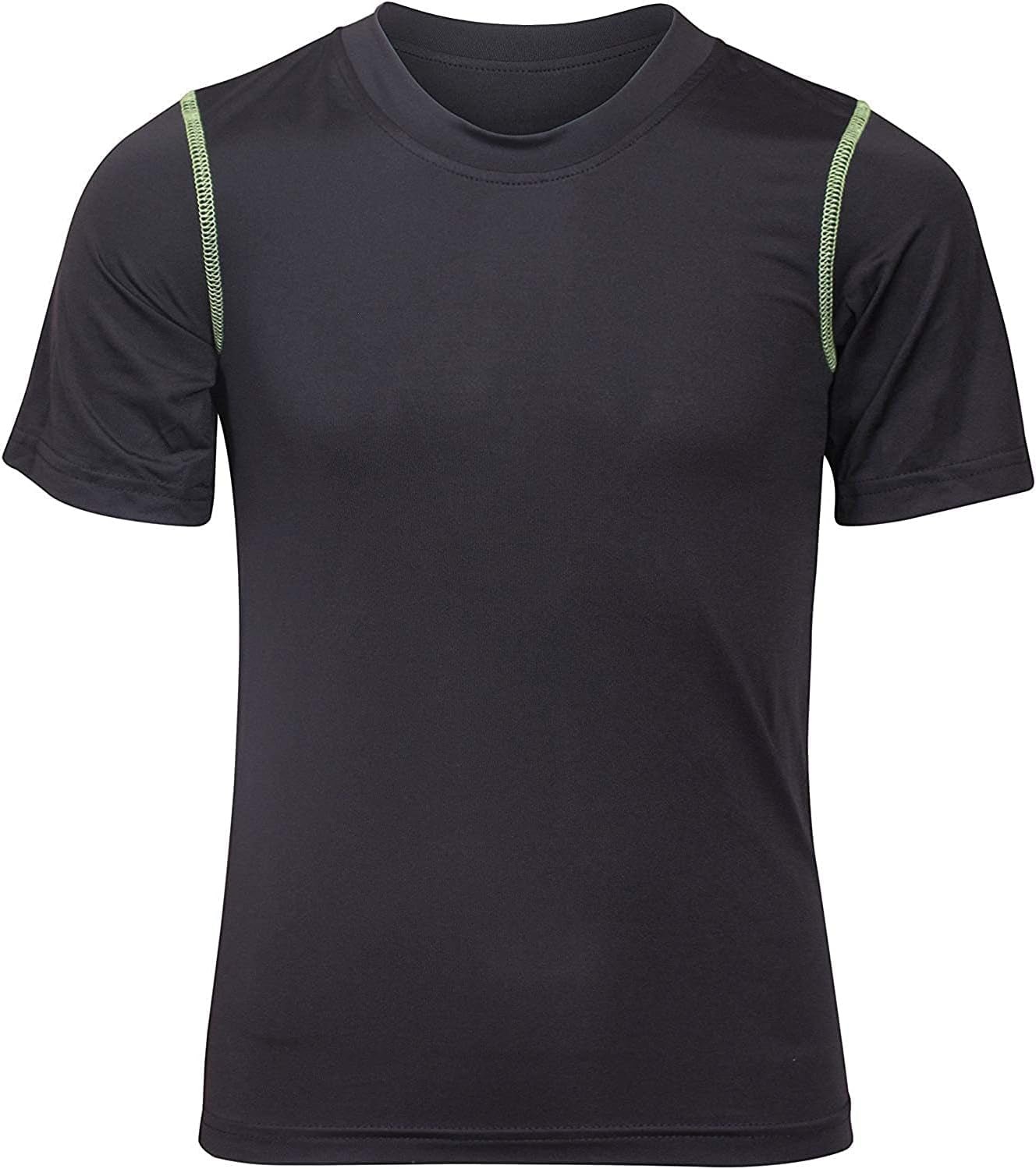Boys Youth Dry Fit T-Shirt - 4 Pack Active Athletic Performance Short Sleeve Shirts for Teens (Sizes: 4 - 18) - SPORT ET SANTÉ HUMAIN