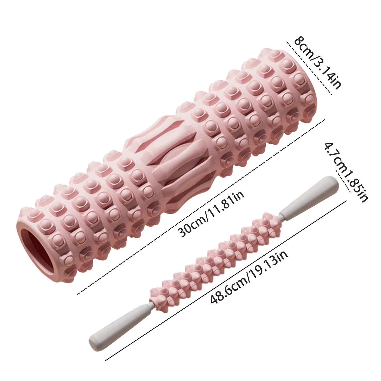 Gym Fitness Yoga Foam Roller Pilates Yoga Exercise Back Muscle Massage Roller Stretching Exercise Yoga Fitness Training Roller - SPORT ET SANTÉ HUMAIN